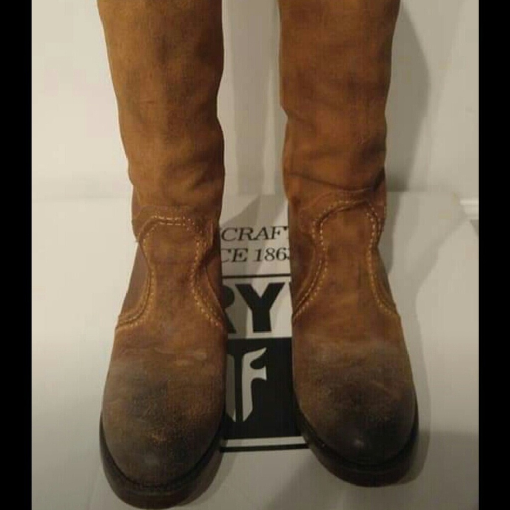 Brown calf boots